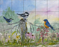 Load image into Gallery viewer, Birds on a Fence by Nadine Warner - Landscape