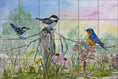 Load image into Gallery viewer, Birds on a Fence by Nadine Warner - Landscape