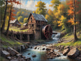 Load image into Gallery viewer, Autumn Mill Stream By Aurora Imogen - Landscape