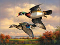 Load image into Gallery viewer, Wood Ducks On The Wing By The Hautman Brothers - Landscape