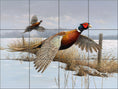 Load image into Gallery viewer, Fencerow Pheasants By The Hautman Brothers - Landscape