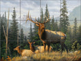 Load image into Gallery viewer, Meadow's Edge Elk By The Hautman Brothers - Landscape
