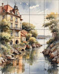 Load image into Gallery viewer, Yellow Villa Town By Aurora Imogen - Portrait