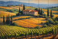 Load image into Gallery viewer, Vineyards in the Tuscan Valley By Aurora Imogen - Landscape