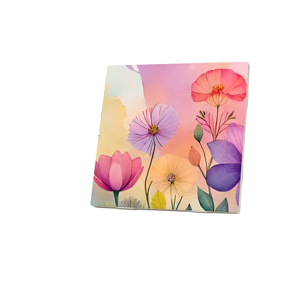 Water Color Posies Coasters