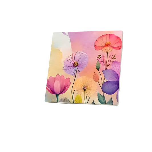 Water Color Posies Coasters