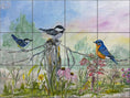 Load image into Gallery viewer, Birds on a Fence by Nadine Warner - Landscape
