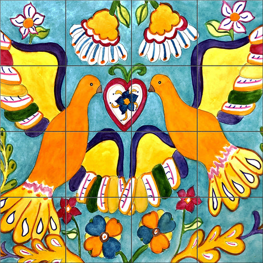 Mexican Doves by Becki Thomas - Square