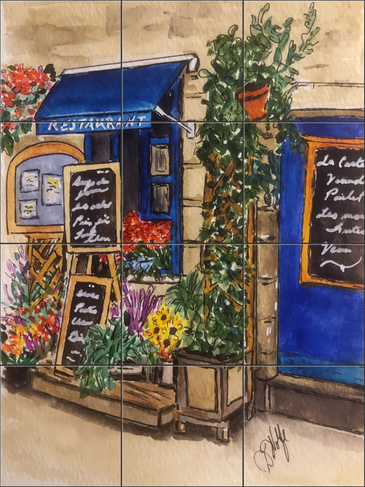 Paris Restaurant By Deborah Wolfe - Portrait