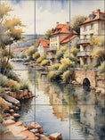 Load image into Gallery viewer, Tranquil River Town By Aurora Imogen - Portrait
