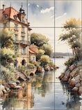 Load image into Gallery viewer, Yellow Villa Town By Aurora Imogen - Portrait

