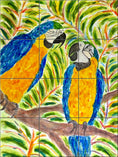 Load image into Gallery viewer, Parrots in Conversation By Becki Thomas  - Portrait
