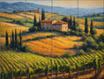 Load image into Gallery viewer, Vineyards in the Tuscan Valley By Aurora Imogen - Landscape
