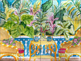 Load image into Gallery viewer, Coffee in the Garden By Becki Thomas - Landscape

