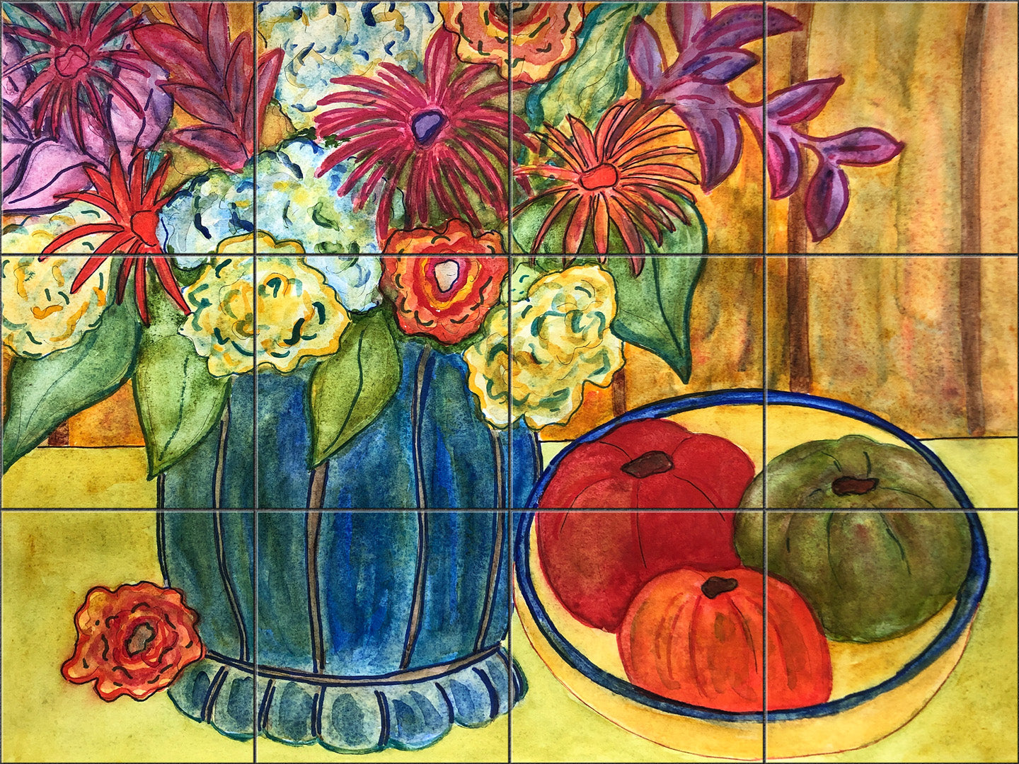 Autumn Flowers By Becki Thomas - Landscape