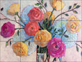 Load image into Gallery viewer, Summer Bouquet Roses and Hydrangeas By Susan Schmitt - Landscape
