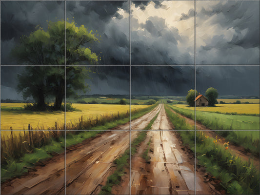 Stormbound Road By Aurora Imogen - Landscape