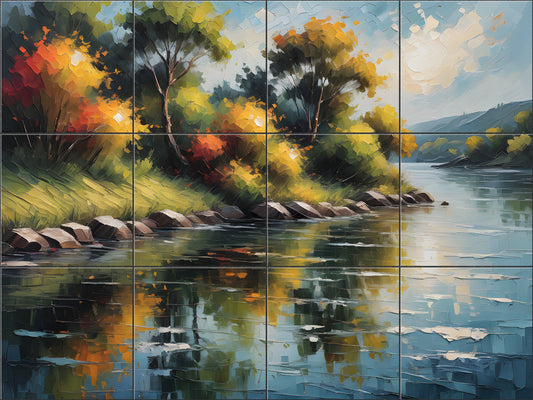 Autumn Reflections By Aurora Imogen  - Landscape