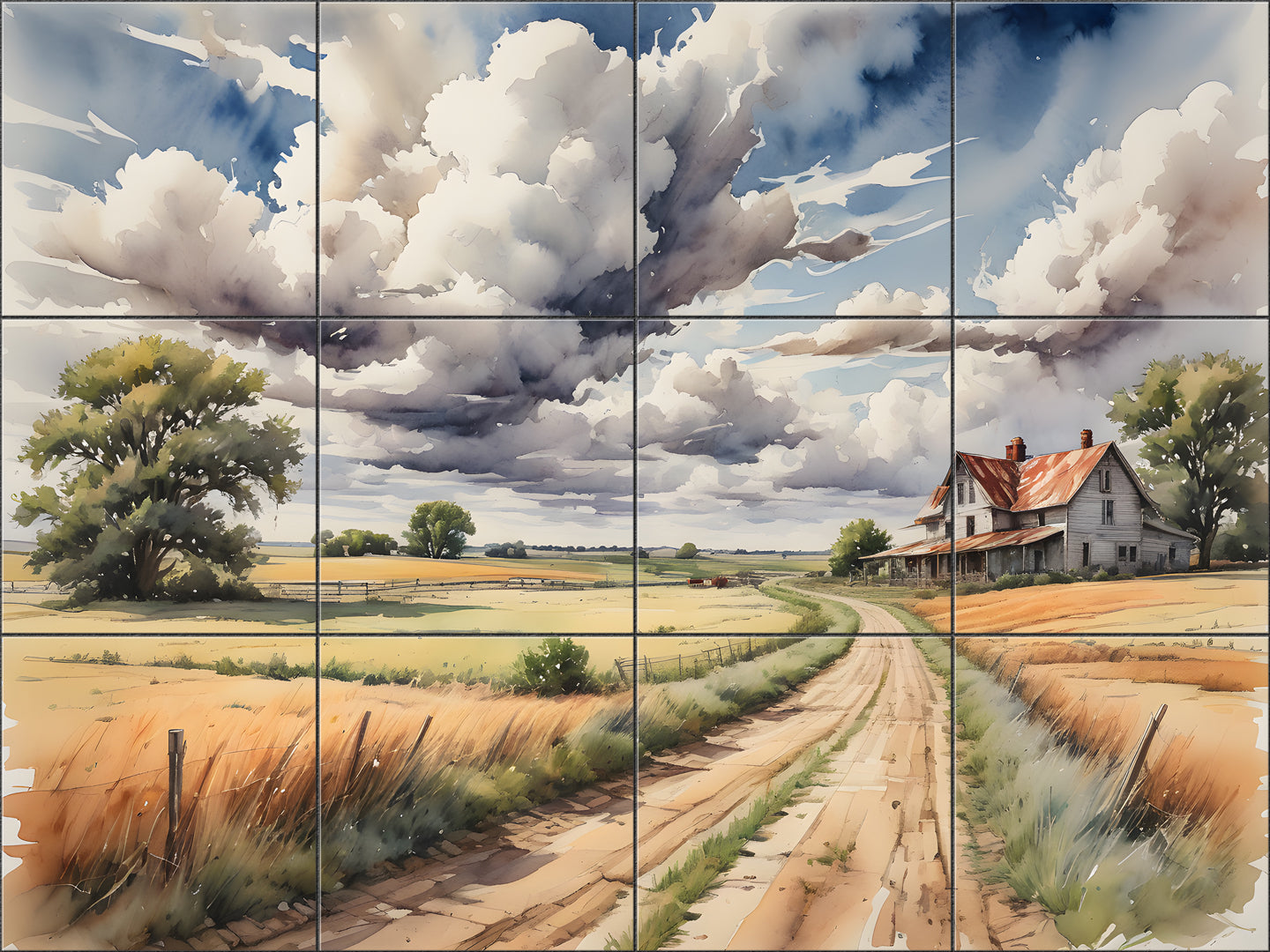 Rust and Wheat By Aurora Imogen - Landscape