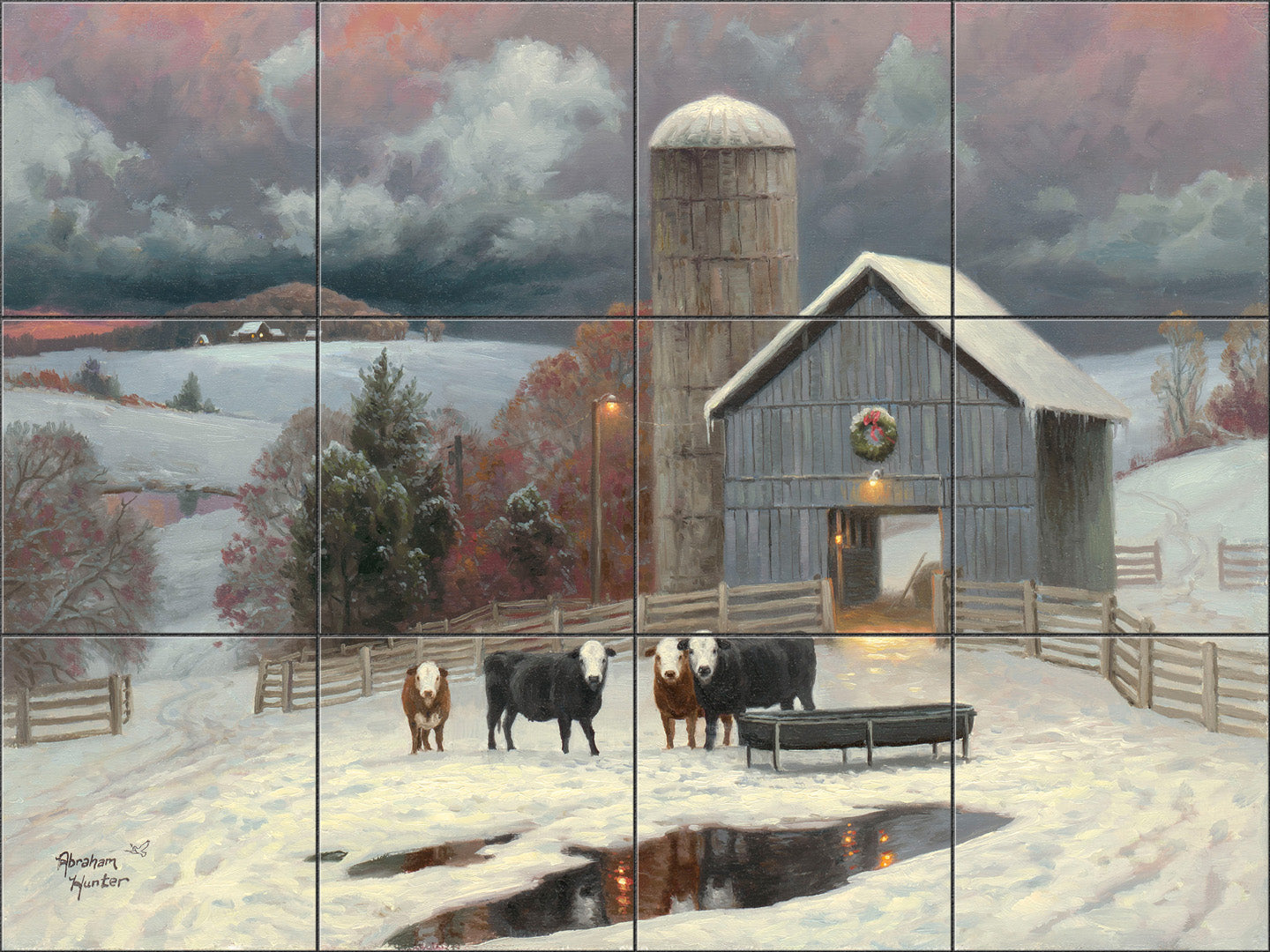 Winter Pastures By Abraham Hunter - Landscape