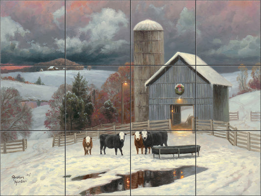 Winter Pastures By Abraham Hunter - Landscape