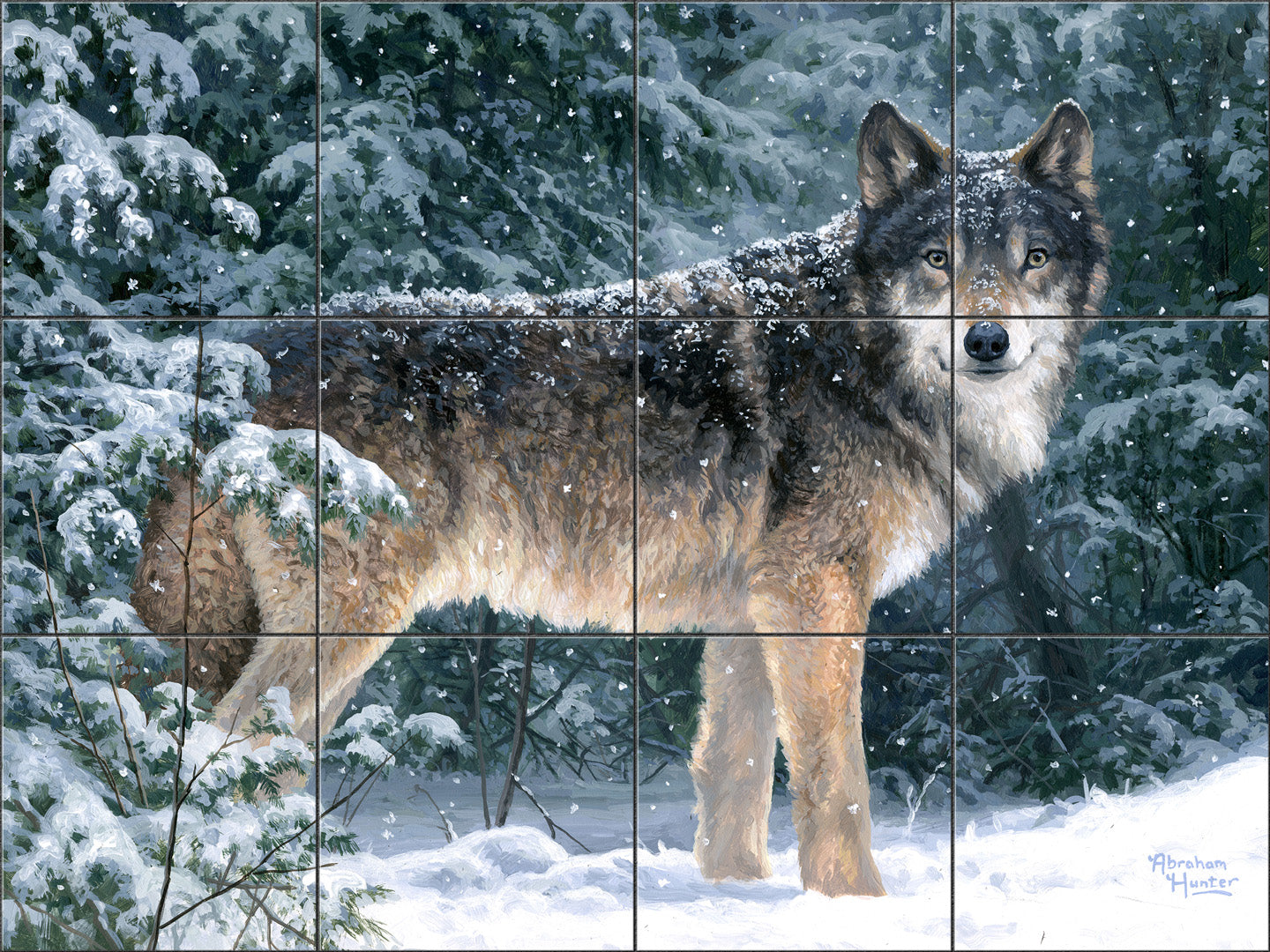 Snowfall By Abraham Hunter - Landscape