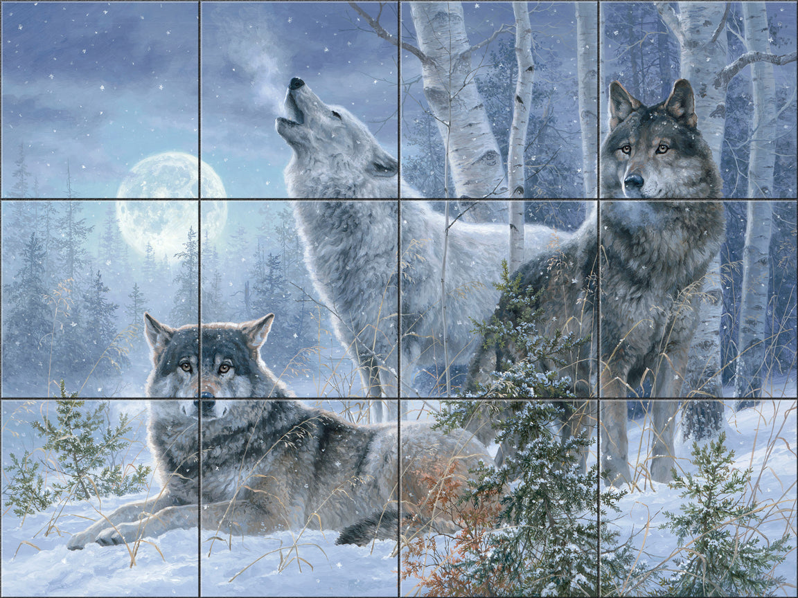 Winter Moonrise By Abraham Hunter - Landscape