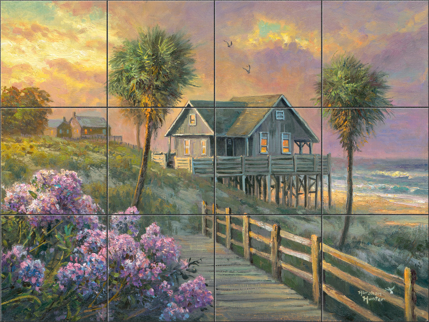 Hydrangea Boardwalk By Abraham Hunter - Landscape