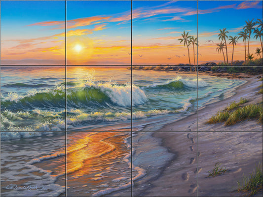Setting Sun By Darrell Bush - Landscape