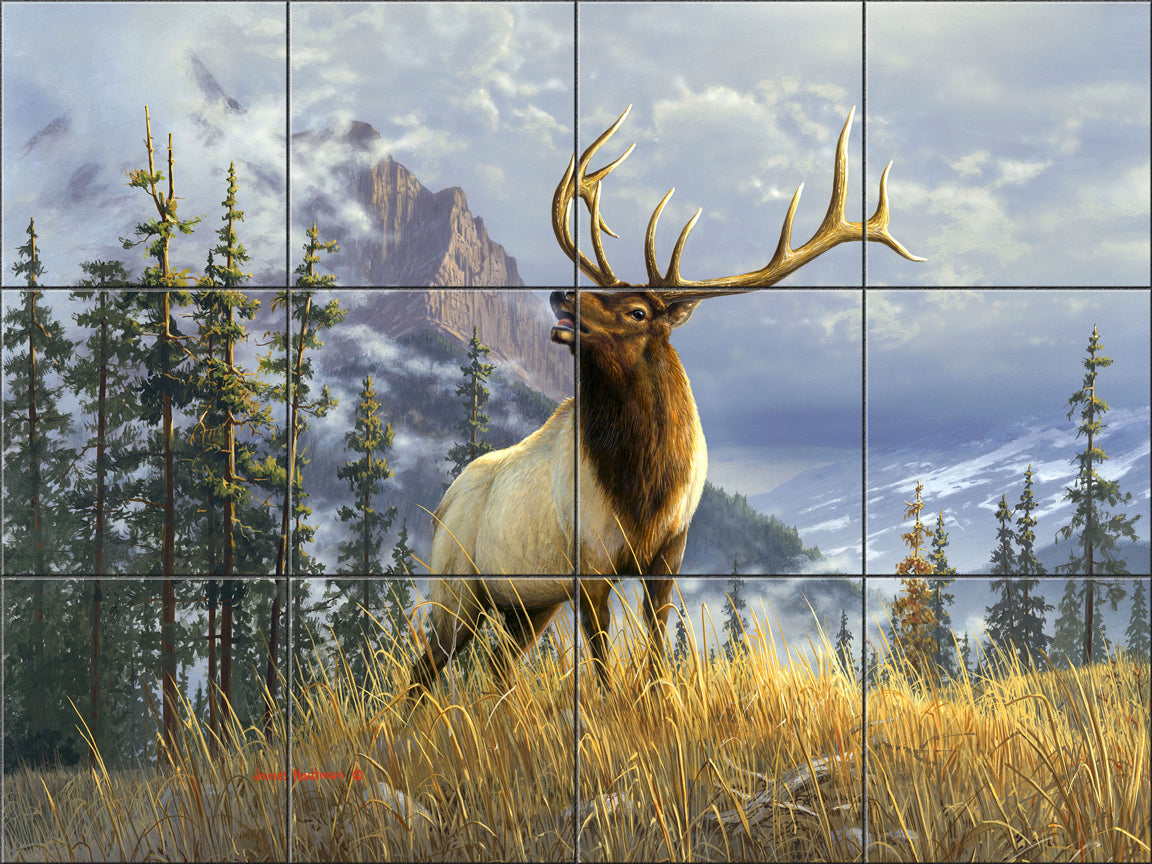 High Mountain Elk By The Hautman Brothers - Landscape