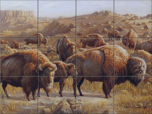 Buffalo Herd By The Hautman Brothers - Landscape