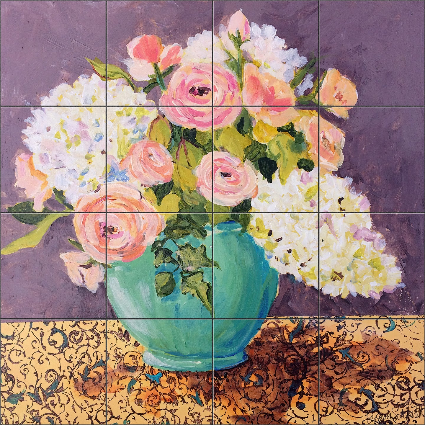 Green Pot By Susan Schmitt - Square