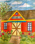 Load image into Gallery viewer, Orange Barn By Becki Thomas  - Portrait
