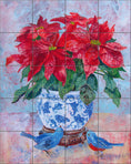 Load image into Gallery viewer, Poinsetta in Blue By Susan Schmitt - Landscape
