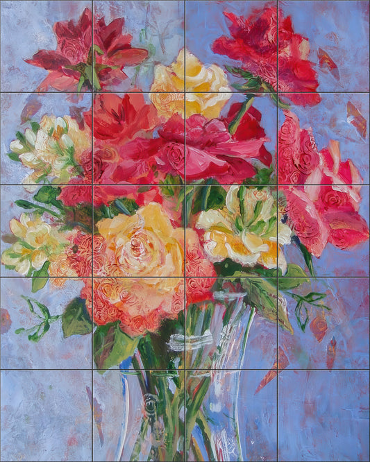 Dorie's Roses By Susan Schmitt - Portrait