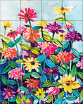 Load image into Gallery viewer, Zinnia Garden By Susan Schmitt - Portrait
