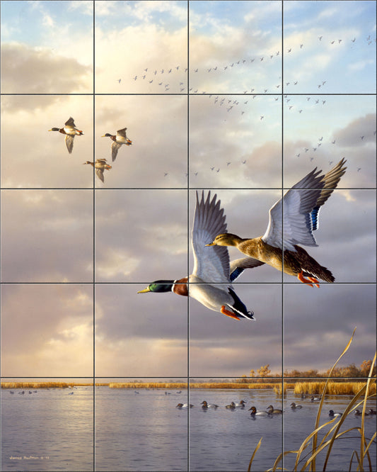 Sundown at Delta Marsh By The Hautman Brothers - Landscape