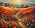 Load image into Gallery viewer, Tuscan Poppies Valley By Aurora Imogen - Landscape
