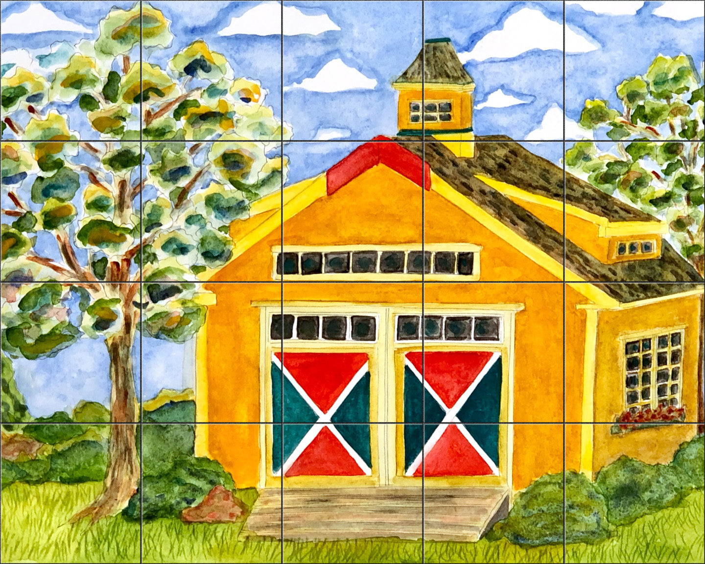 Yellow Barn By Becki Thomas - Landscape