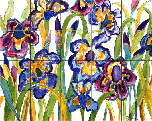 Blue Iris By Becki Thomas - Landscape