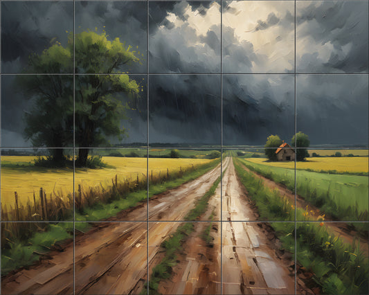Stormbound Road By Aurora Imogen - Landscape