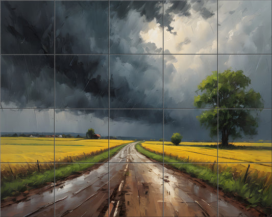Field Before Rain By Aurora Imogen - Landscape