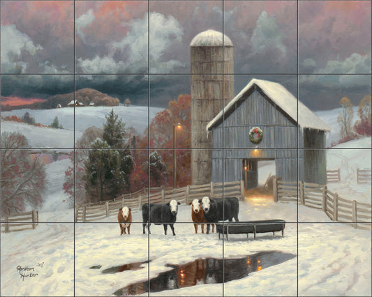 Winter Pastures By Abraham Hunter - Landscape