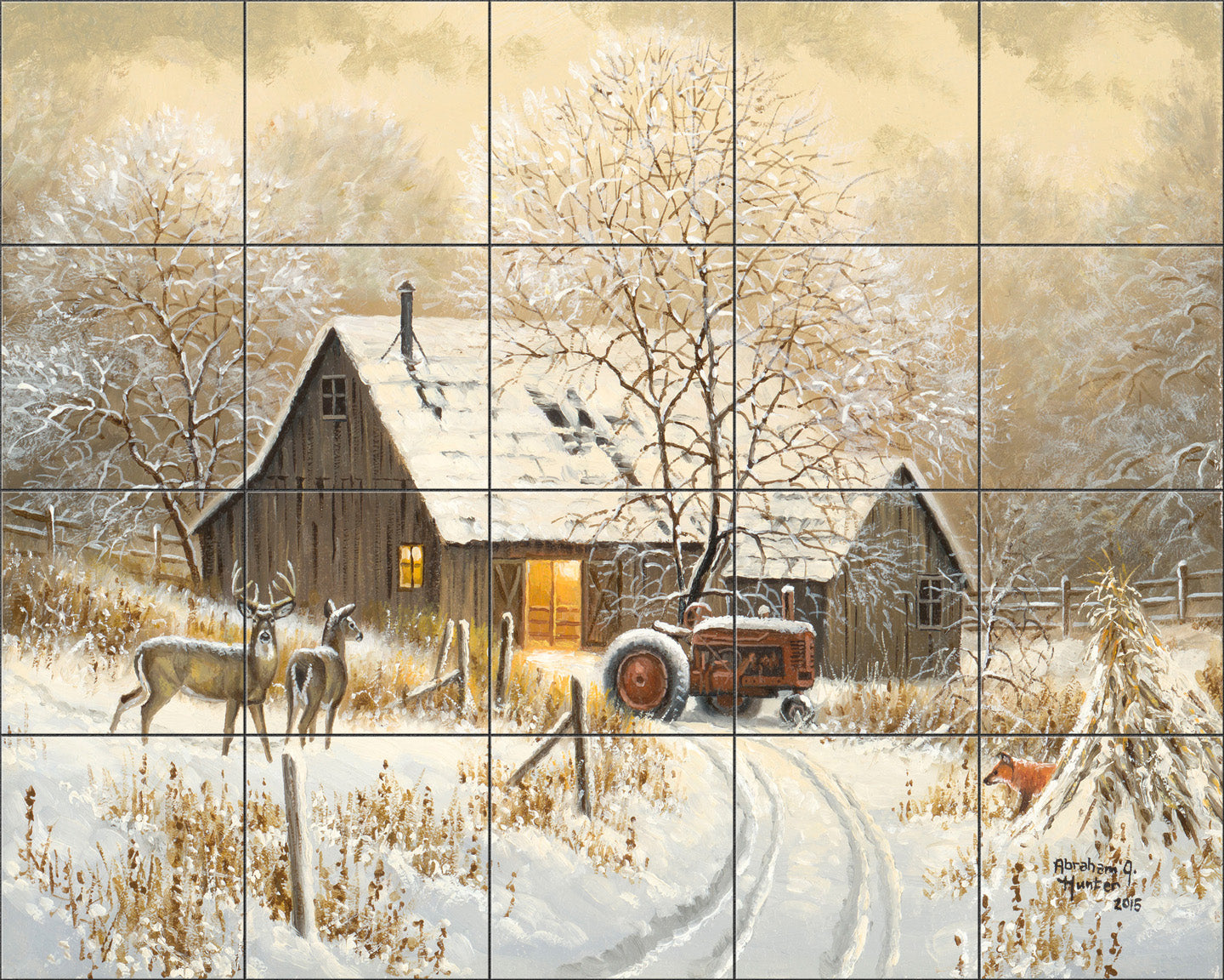 Winter Visitors By Abraham Hunter - Landscape