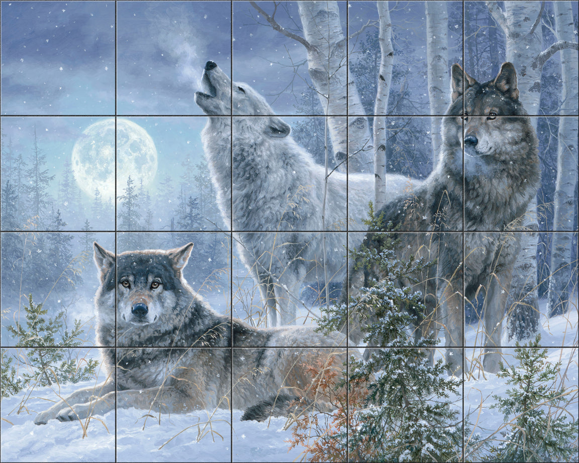 Winter Moonrise By Abraham Hunter - Landscape