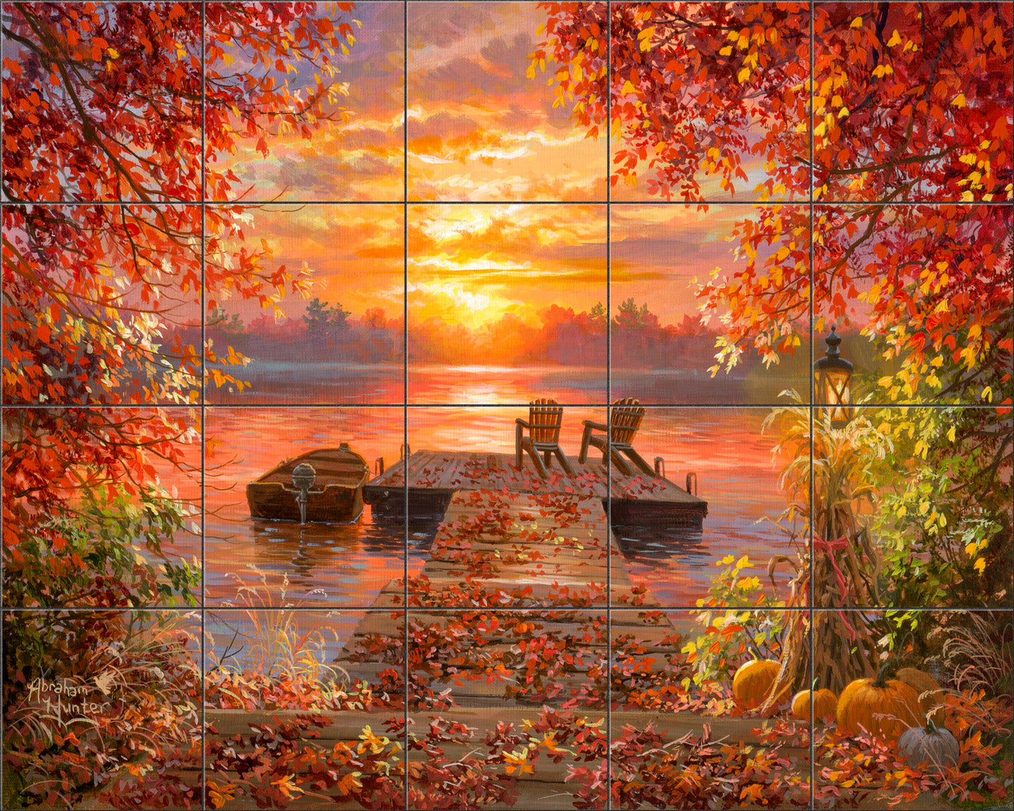 Tennessee River Sunset By Abraham Hunter - Landscape