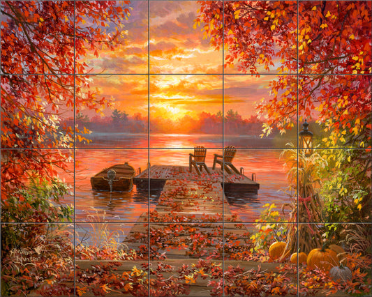 Tennessee River Sunset By Abraham Hunter - Landscape