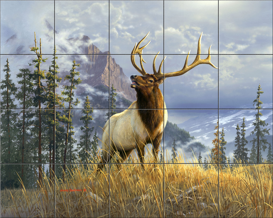 High Mountain Elk By The Hautman Brothers - Landscape