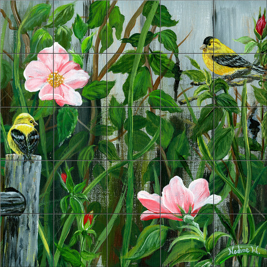 Two Birds By Nadine Warner - Square
