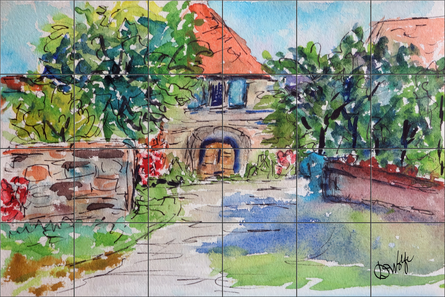 Couvent by Deborah Wolfe - Landscape